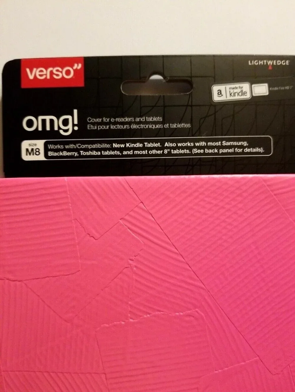 Verso OMG! M8 Pink Tablet Cover – Protective Case for Tablets New